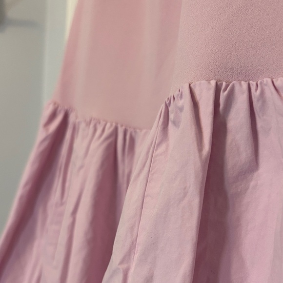Abercrombie & Fitch Pink Mixed Fabric Bubble Hem Midi Dress Size XL – Excellent - Picture 7 of 14